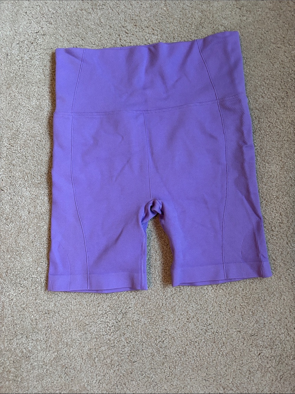 all in motion Lavender High-Rise Bike Shorts